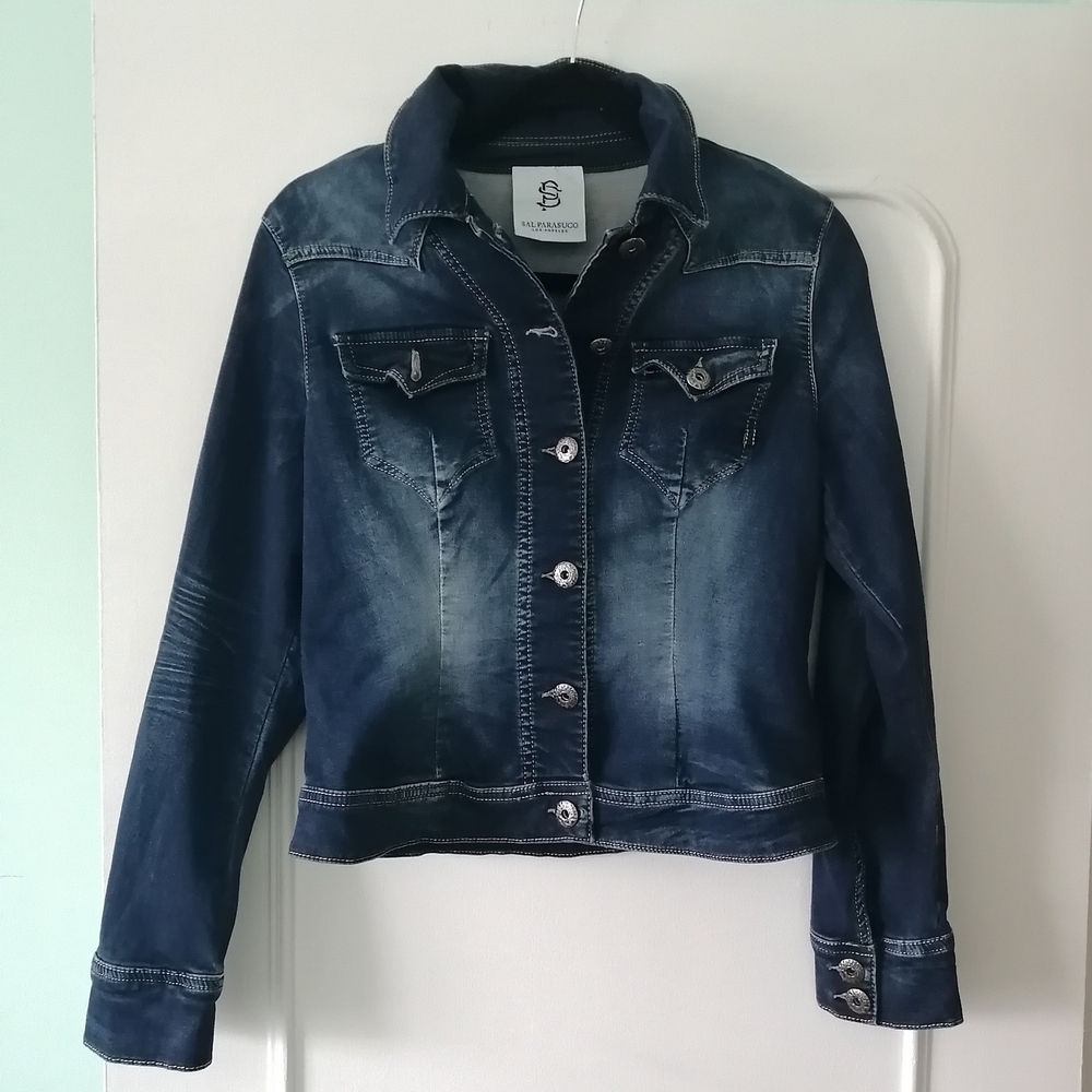 Parasuco Dark Blue Jean Jacket - Picture 5 of 7
